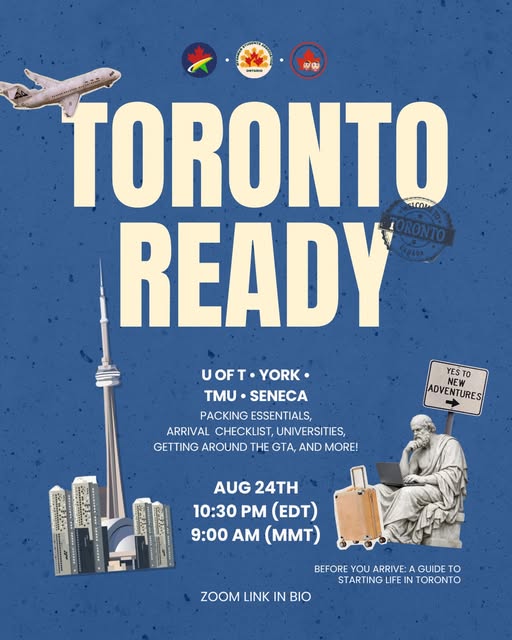 Toronto Ready — Aug 24, 2026, Online · Zoom