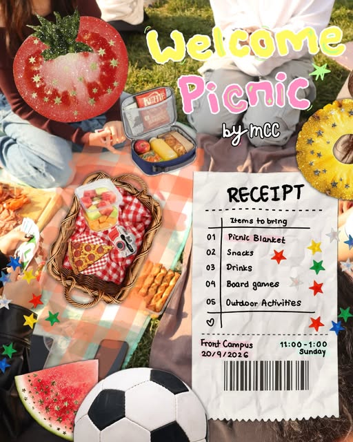 MCC Welcome Picnic — Sept 20, 2026, Front Campus